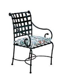 Florentine Arm Chair - fabric ties - 21